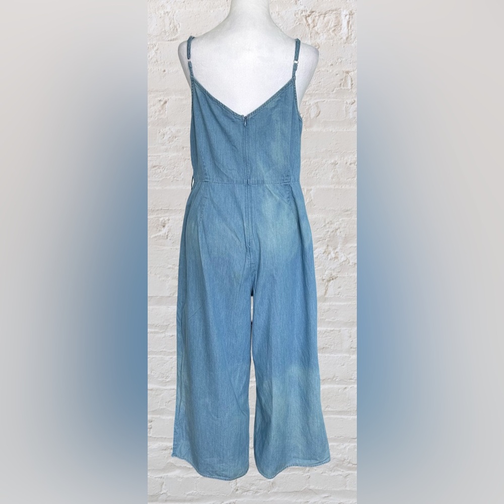 Miss Selfridge Light Blue Denim Jumpsuit - Picture 2 of 7